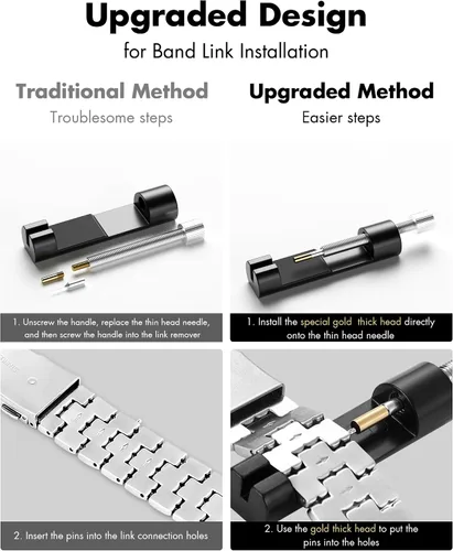 Miniatura 9 de Compatible con Apple Watch Band de 1.772 pulgadas, 1.732 pulgadas, 1.654 pulgadas, 1.614 pulgadas, 1.575 pulgadas, 1.496 pulgadas, para mujer