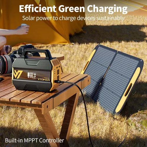 Miniatura 8 de VTOMAN FlashSpeed 300 Estación de energía portátil, batería LiFePO4 de 300 W 230 Wh con 3000 ciclos de vida, carga rápida PD USB-C de 100 W, 6