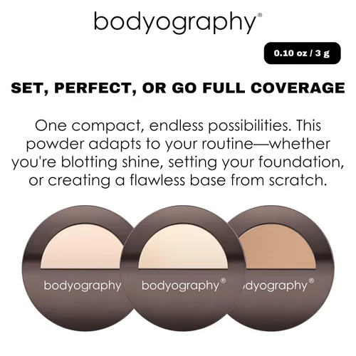 Miniatura 7 de Bodyography Every Finish - Polvo prensado microfino, medio ligero, polvo facial multiusos con ceramida 2 y dermaxyl, textura ligera y sedosa