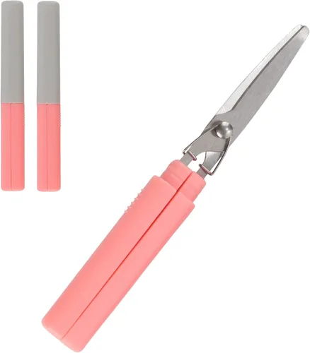 Miniatura 20 de Mini Pen Tijeras portátiles de seguridad de viaje – Gatito de jardín, gatito juguetón y cachorro de chef – 1 par cada uno