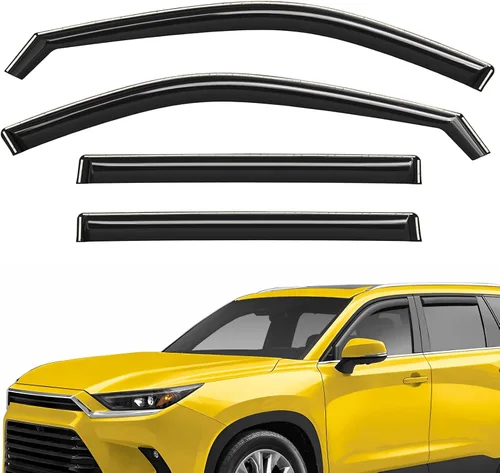 Miniatura 32 de Deflectores de ventana extra duraderos en el canal, protectores de lluvia aptos para Lexus GX 2010-2023, viseras solares, ventilación de viento