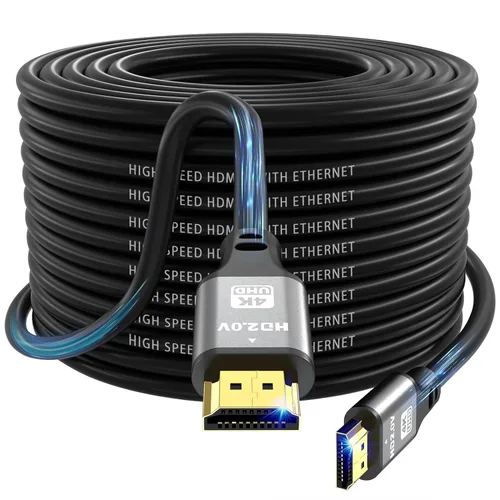 Miniatura 16 de Cable HDMI 4K de 100 pies, cable HDMI 2.0 de alta velocidad de 18 Gbps, Ultra HD, retorno de audio Ethernet, video 1080p, 3D, Arc, HDR, compatible