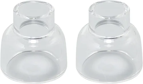 Miniatura 13 de RIVERWELD TIG - Vasos de vidrio con boquilla de cuarzo transparente 53N60 6# 3/8 pulgadas 0.374 in, 53N61 7# 7/16 pulgadas 0.433 in, 53N61S 8# 1/2
