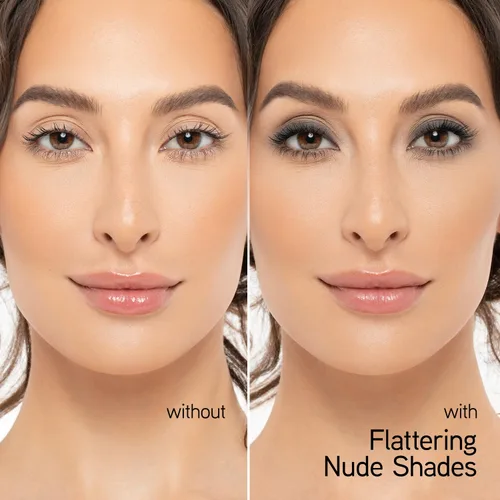 Miniatura 3 de Paleta de sombras de ojos de Physicians Formula Matte Monoi Butter Sombra de ojos natural mate tonos nude sonrojados, para piel sensible, Desnudos