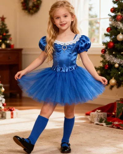 Miniatura 22 de Century Star Tutú de 4 capas para niñas pequeñas, faldas de ballet de tul para baile de princesa, esponjoso, para fiestas de cumpleaños de 2 a 8 años