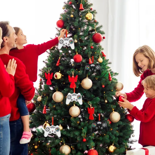 Miniatura 7 de 2025 Adornos de Navidad de videojuegos Adornos personalizados de controlador de videojuegos para amantes de los juegos, adorno de árbol de Navidad
