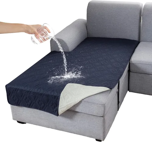 Miniatura 31 de Genina Juego de 2 Fundas de Reposabrazos para Sofá 100% Impermeables, Fundas para Reposabrazos de Sofá, Sillón, Protectores Antideslizantes