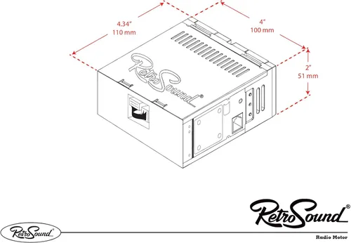 Miniatura 3 de RetroRadio compatible con Ford LTD 1980-82. Las características incluyen Bluetooth, USB, AM/FM HCB-M2-121-55P-75PF3