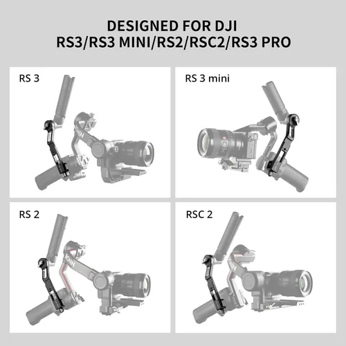 Miniatura 3 de PGYTECH Soporte de agarre compatible con DJI RS3 / RS3 Pro y Mini / RS2 / RSC2 Ronin estabilizador de mango cardán