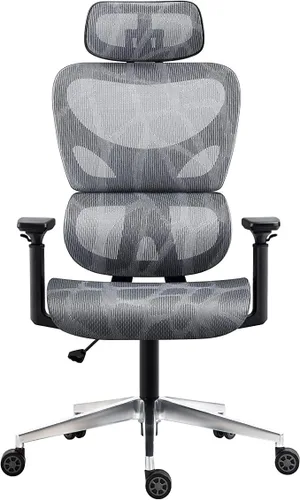 Miniatura 5 de Nouhaus Ergo3D - Silla de oficina ergonómica con soporte lumbar de malla con reposabrazos ajustable 4D, reposacabezas y ruedas ajustables, respaldo