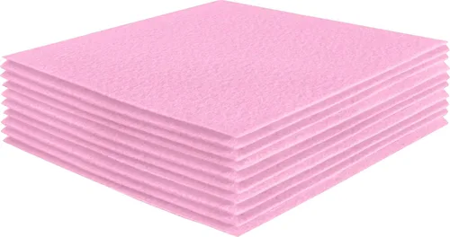 Miniatura 145 de FabricLA Hojas de fieltro acrílico para manualidades, cuadrados de fieltro precortados suaves de 4 x 4 pulgadas (3.9 in x 3.9 in), utiliza hojas