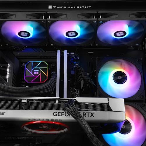 Miniatura 6 de Thermalright Aqua Elite 360 V3 - Enfriador líquido de CPU, tamaño de fila de enfriamiento 360, 3 ventiladores PWM de 4.724 in, rodamientos S-FDB