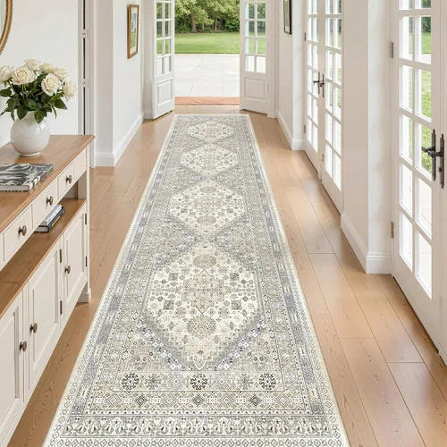 Miniatura 117 de zesthome Alfombra antideslizante para pasillos - Alfombra de pasillo 2x8 para dormitorio, alfombra lavable con respaldo de goma, alfombra suave