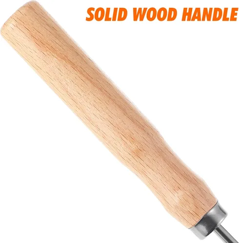 Miniatura 5 de IMIKEYA Juego de Rosetas Timbal de Aluminio Molde para Gofres con Mango de Madera Molde para Prensar Ravioli Empanada Molde para Bunuelos Galleta