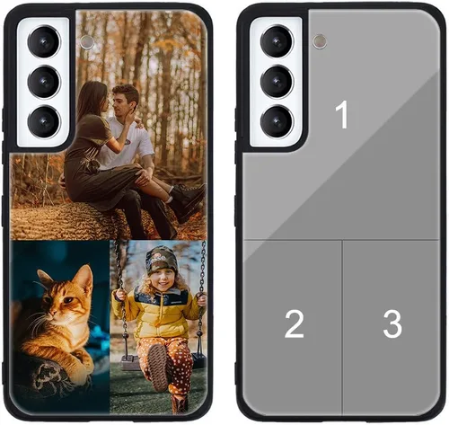 Miniatura 145 de Funda de teléfono personalizada para Samsung Galaxy S22+ / S22 Plus 5G, funda de TPU suave de vidrio templado antiarañazos personalizada con foto