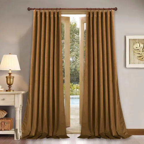 Miniatura 61 de StangH Cortinas de terciopelo súper suaves con pestaña trasera, cortinas azul marino para puerta corredera, decoración de lujo, cortinas opacas