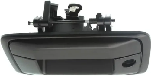 Miniatura 5 de Para GMC Sierra 1500 Manija de puerta trasera 2016 2017 2018 Exterior Negro imprimado con orificio para llave con orificio de leva Todos