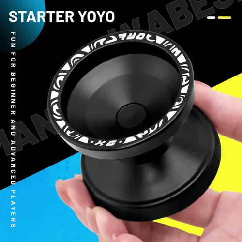 Miniatura 6 de X6 Yoyo profesional de trucos para niños y principiantes, Yoyo 6061 Responsive Yoyos de aleación de aluminio con rodamiento KK, eje, bolsa, 10