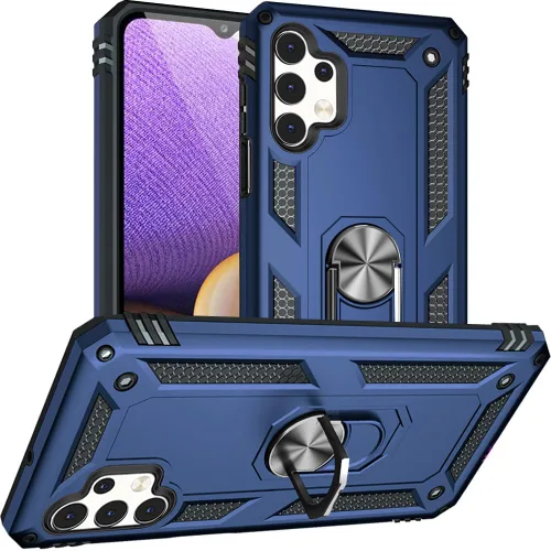 Miniatura 19 de Yiakeng Funda para Galaxy A32 5G, Samsung A32 5G, fundas protectoras de grado militar con anillo para Samsung Galaxy A32 5G (verde militar)