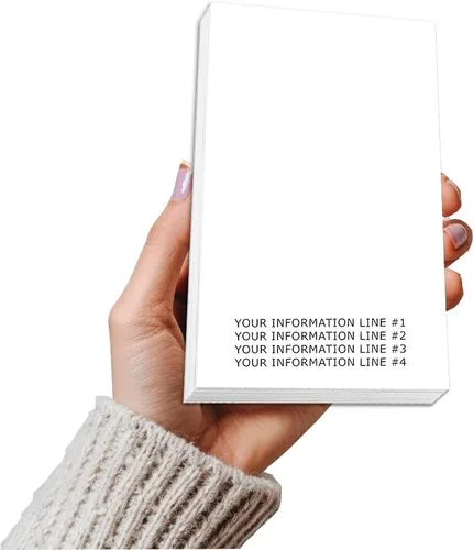Miniatura 7 de Debra Dale Designs - Bloc de notas blanco de 5 × 7 – 13 blocs de notas sin rayas con respaldo de aglomerado – Bloc de notas duradero para el trabajo