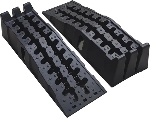 Rampas de coche para cambios de aceite, elevación de 6.7 pulgadas, mantenimiento de vehículos, rampa antideslizante portátil para camión, garaje,