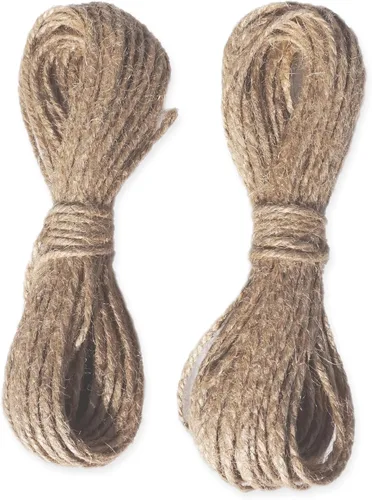 Miniatura 4 de LWR CRAFTS Cuerda de yute 0.098 in 90ft Natural para pinzas grandes