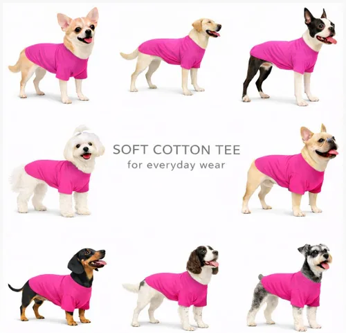 Miniatura 5 de Lovelonglong 2019 - Ropa para mascotas, Disfraces para Perro, Ropa Camisetas en blanco para Perros Grande Medianos Pequeños 100% Algodón 18