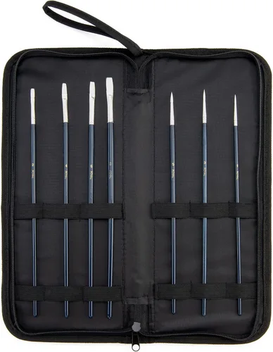 Miniatura 4 de Royal & Langnickel Keep N' Carry - Portaescobillas, mango largo, incluye 7 cepillos de arranque, 8 piezas