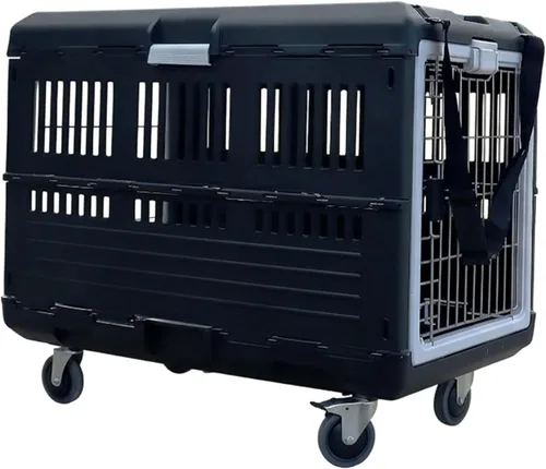 Miniatura 13 de Transportador Mirapet USA para mascotas y jaula de 53.34 cm - Diseño plegable premium para gatos y perros - Caseta portátil para mascotas pequeñas
