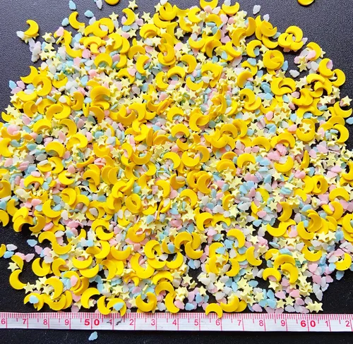 Miniatura 4 de EHOPE 50g de chispitas falsas de resina, chispitas falsas de caramelo, chispitas de arcilla, chispitas de polímero, rebanadas de arcilla de polímero