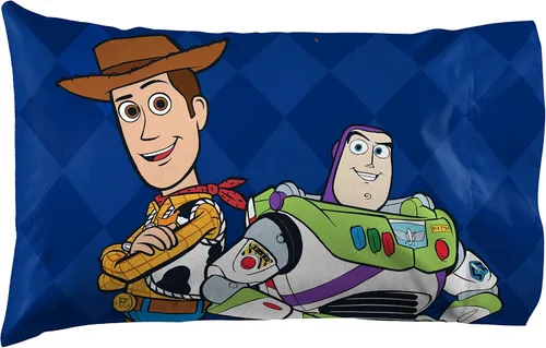 Miniatura 8 de Jay Franco Disney Toy Story Buzz & Woody - Juego de cama individual de 4 piezas, incluye edredón reversible y juego de sábanas, microfibra súper
