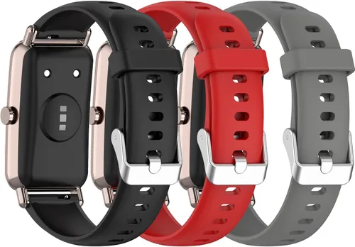 Compatible con la mini correa de reloj Huawei, correa de silicona suave para reloj inteligente, correa de repuesto ajustable de liberación rápida