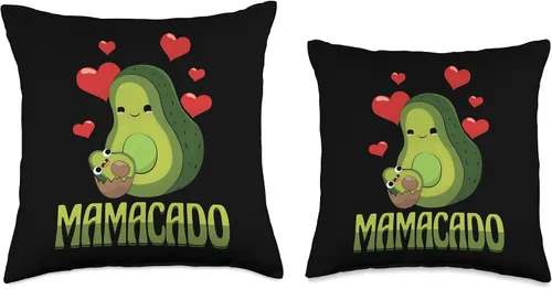 Miniatura 3 de Avocado By VM Mamacado - Almohada divertida con diseño de fruta de aguacate verde, 16 x 16 pulgadas, multicolor