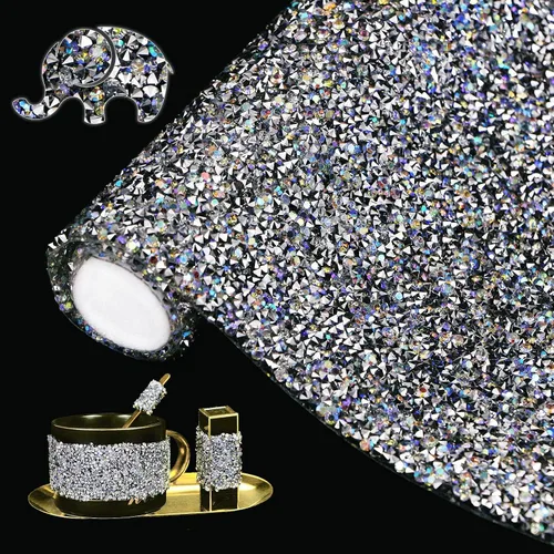 Miniatura 14 de Adhesivo con diamantes de imitación para decoración del hogar, calcomanías autoadhesivas para decoración de autos y manualidades
