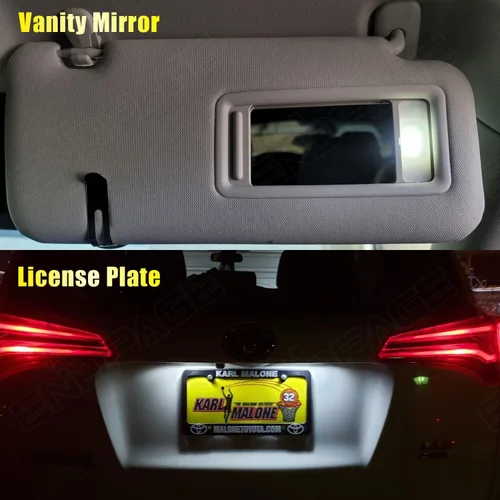 Miniatura 6 de Kit de 9 luces LED CX5 para interior Mazda CX-5 2013 2014 2015 2016 2017 2018 2019 2020 2021 blanco 6000K paquete de iluminación LED interior +