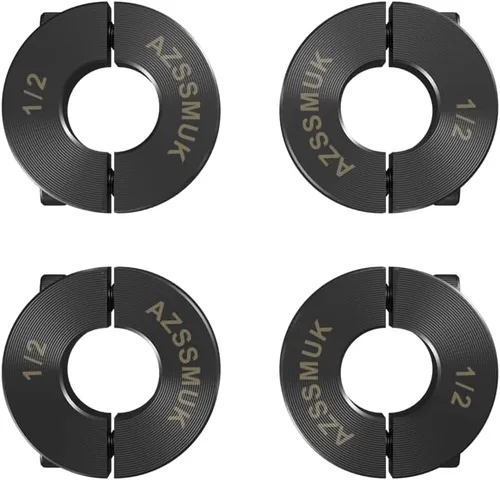Miniatura 14 de 1" agujero doble Split eje collar negro óxido conjunto tornillo estilo (4 PCS)