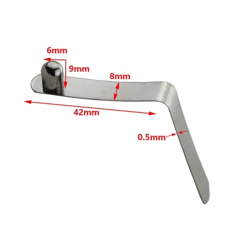 Miniatura 2 de UP100 50 clips de botón sólidos de acero inoxidable de 4 a 0.354 in, resorte a presión para entornos húmedos con requisitos elásticos, toldo