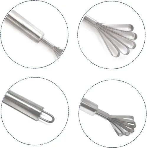 Miniatura 5 de Honbay Raspador de carne de coco de acero inoxidable, removedor de raspador de pescado para cocina