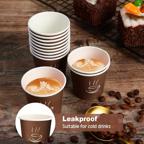 Miniatura 4 de Gerrii 1000 tazas de café pequeñas de papel para expreso, desechables, mini tazas calientes y frías para viajes, fiestas, té, baño, picnic, eventos