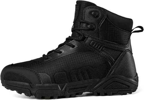 Miniatura 6 de Kervaky Botas tácticas militares para hombre, ligeras, transpirables, impermeables, para senderismo, botas de combate, botas de trabajo