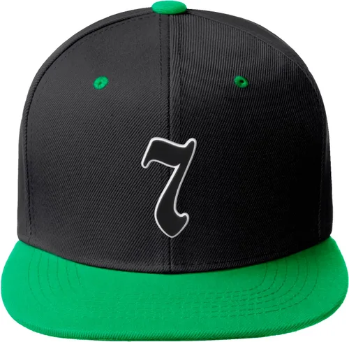 Miniatura 422 de Daxton Gorra clásica con visera de billete plano con letras del alfabeto inglés antiguo de la A a la Z
