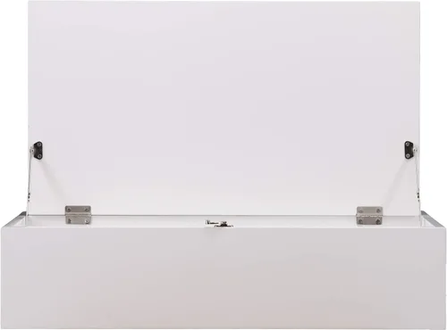 Miniatura 14 de SEI Furniture Willingham - Escritorio plegable para montaje en pared, color blanco