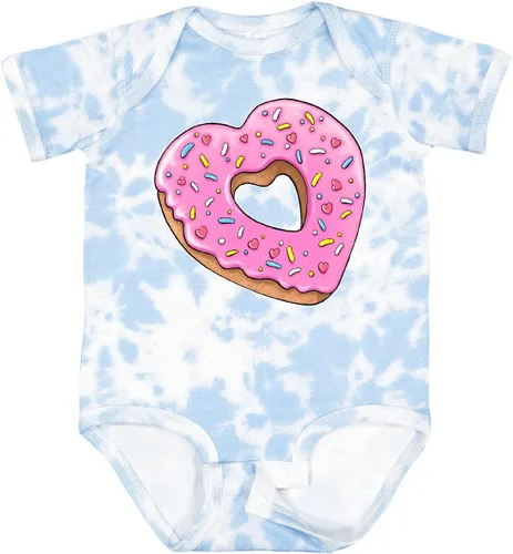 Miniatura 15 de inktastic Body de bebé con forma de corazón con glaseado rosa y chispas