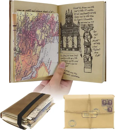 Diario del Grial Indiana Journal, Indiana Grail Diary Props Toys, Diario de cuero vintage, regalos clásicos de accesorios de película