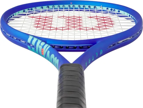 Miniatura 4 de Wilson Ultra 100 V5 - Raquetas de tenis para adultos, ensartadas con Sensation 16 Natural a media tensión de rango