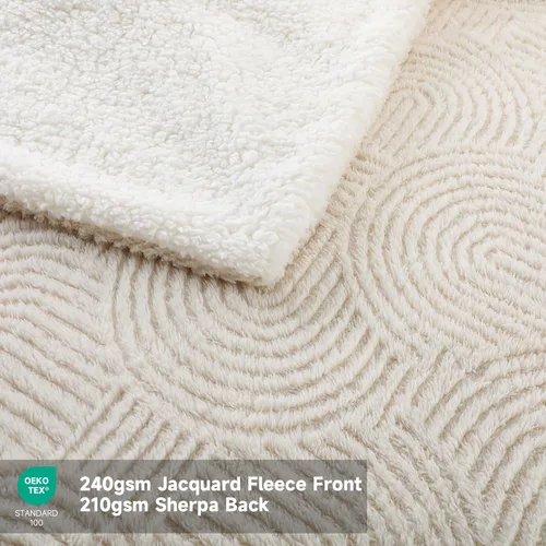 Miniatura 6 de Manta Térmica Eléctrica de Sofá - 50" x 60" Manta Térmica de Jacquard Suave y Acogedora con 4 Niveles de Calor y 4 Horas de Apagado Automático