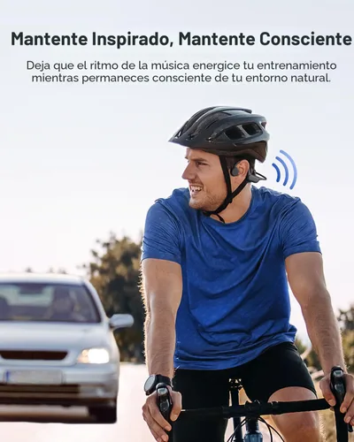 Miniatura 6 de PSIER Auriculares de conducción ósea IPX8 impermeables para natación, auriculares abiertos con modo MP3, memoria de 32 GB, hasta 8 horas de Negro