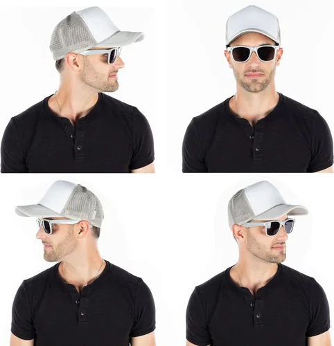 Miniatura 37 de Funky Junque Gorra de béisbol de béisbol en blanco para hombre y mujer