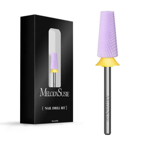 Miniatura 13 de MelodySusie Brocas de uñas 5 en 1, brocas de cerámica de corte cruzado de 3/32 pulgadas, adecuadas para manicura, pedicura, cutícula, esmalte en Rosa