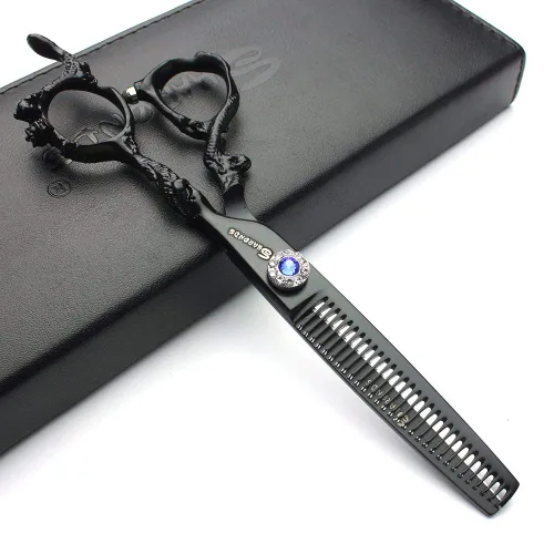 Miniatura 5 de Peluquero profesional 6 pulgadas de gama alta JP 440C tijeras de peluquería conjunto de herramientas de peinado tijeras de pelo conjunto